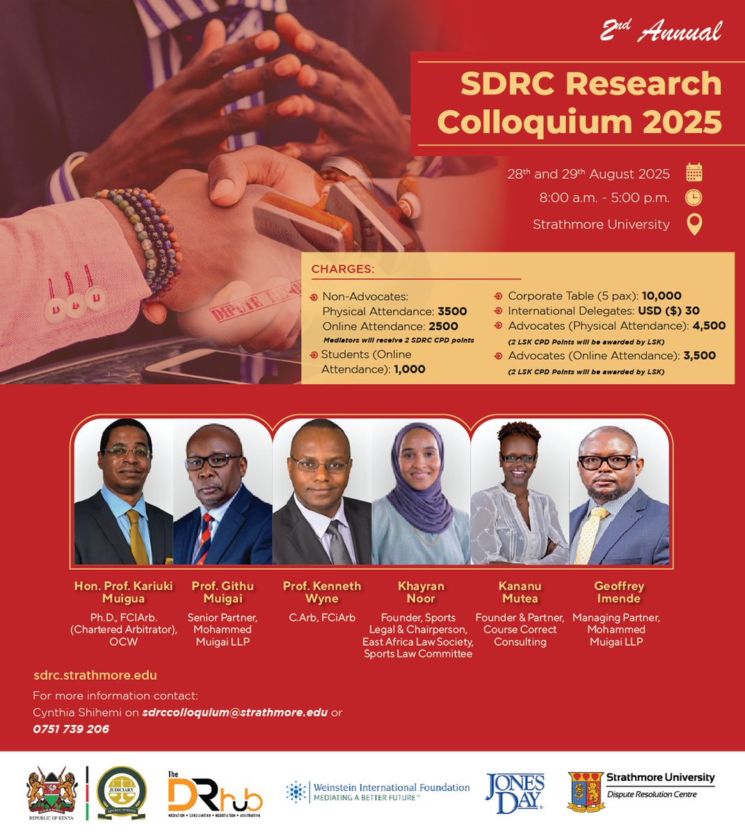Strathmore Dispute Resolution Centre tweet media