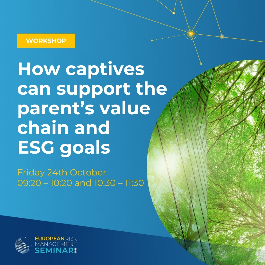 With companies under increasing pressure to strengthen ESG strategies, our #FERMASeminar will explore the pivotal role of captives, with insights from Daniele Zucchi, Robert Eigenheer, François Beaume, and Marine Charbonnier. Find out more: ow.ly/c5XQ50WLTUi