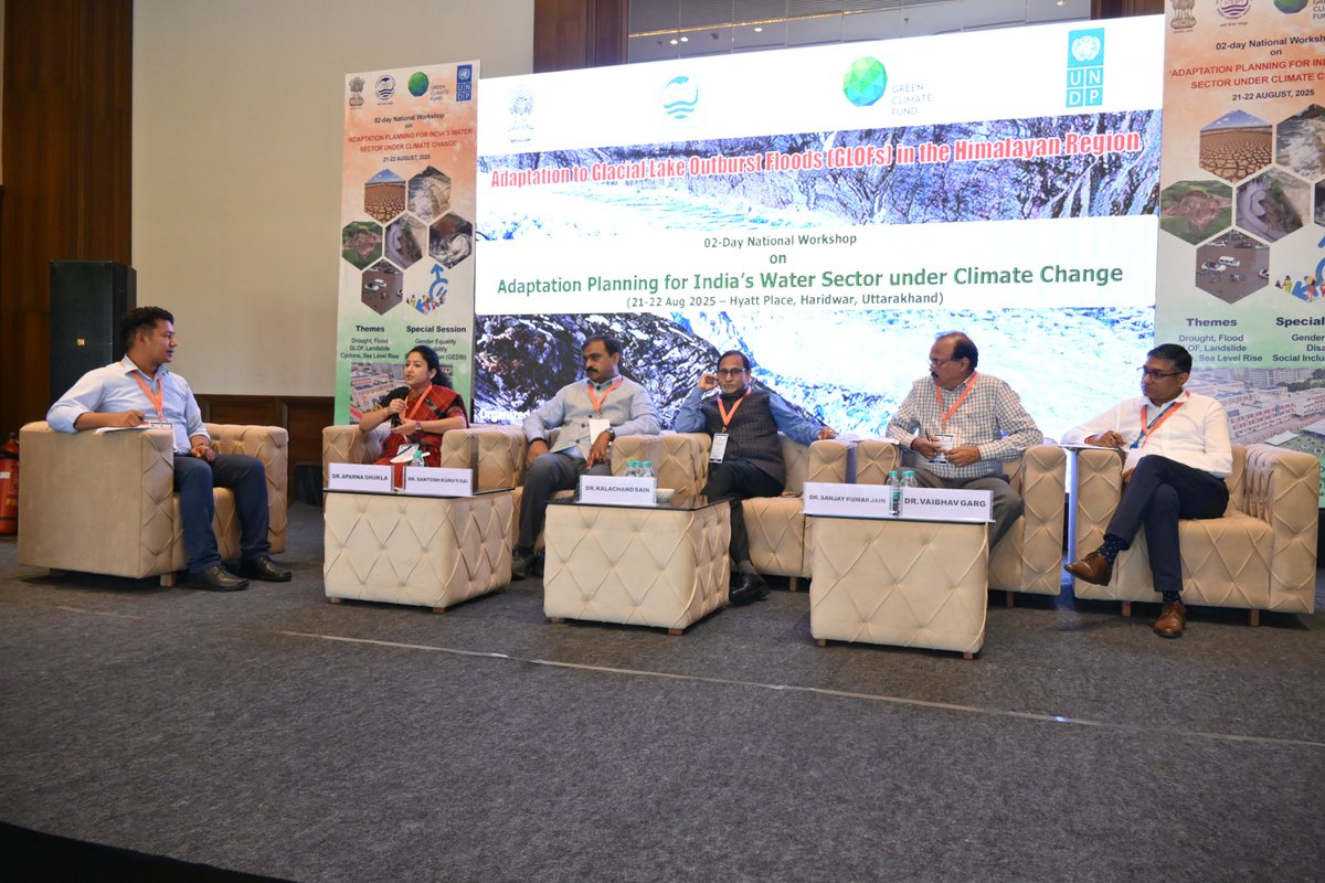 ncaor_goa's tweet photo. Strengthening GLOF Resilience in the Himalaya

Dr. Bhanu Pratap, Scientist at #NCPOR, moderated a session on Adaptation to Glacial Lake Outburst Floods (#GLOFs) in the Himalaya during the National Workshop on Adaptation Planning for India’s Water Sector under Climate Change, organized by National Institute of Hydrology (@NIH_Hydrology), Roorkee. The session brought together experts from ministries and institutes to discuss science, challenges, solutions, and resilience strategies for GLOF risk assessment.
@moesgoi 
@Ravi_MoES 
@TMeloth 
@BhanuZariun 
@aparnashukla23