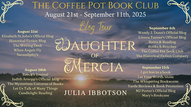 Dr Julia Ibbotson, author (@juliaibbotson) on Twitter photo #tuesnews <a href="/RNAtweets/">Romantic Novelists' Association</a> On tour with @thecoffeepotbookclub <a href="/cathiedunn/">Cathie Dunn – historical fiction & history</a> for my new #timeslip #historical #anglosaxon #medieval #mystery #Romance: "full of historical texture and emotional resonance ... a novel that satisfies both the heart and the mind".
myBook.to/DOMercia #tuesnews <a href="/RNAtweets/">Romantic Novelists' Association</a> On tour with @thecoffeepotbookclub <a href="/cathiedunn/">Cathie Dunn – historical fiction & history</a> for my new #timeslip #historical #anglosaxon #medieval #mystery #Romance: "full of historical texture and emotional resonance ... a novel that satisfies both the heart and the mind".
myBook.to/DOMercia