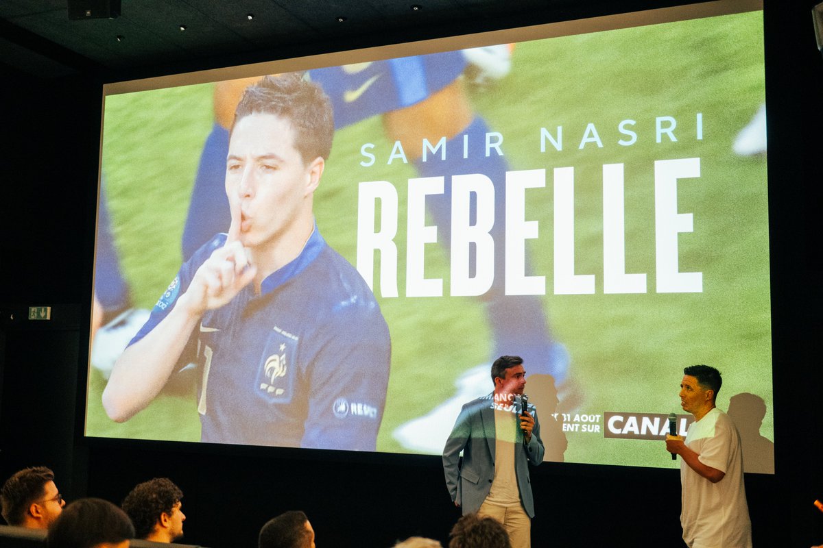 CANAL+ group (@canalplusgroupe) on Twitter photo Avant-première de « Samir Nasri, Rebelle » hier soir chez CANAL+ en présence de <a href="/SamNasri19/">Samir Nasri Official</a>
Un documentaire exceptionnel à découvrir dimanche 31 août à 21H sur CANAL+ et sur l’App CANAL+ Avant-première de « Samir Nasri, Rebelle » hier soir chez CANAL+ en présence de <a href="/SamNasri19/">Samir Nasri Official</a>
Un documentaire exceptionnel à découvrir dimanche 31 août à 21H sur CANAL+ et sur l’App CANAL+