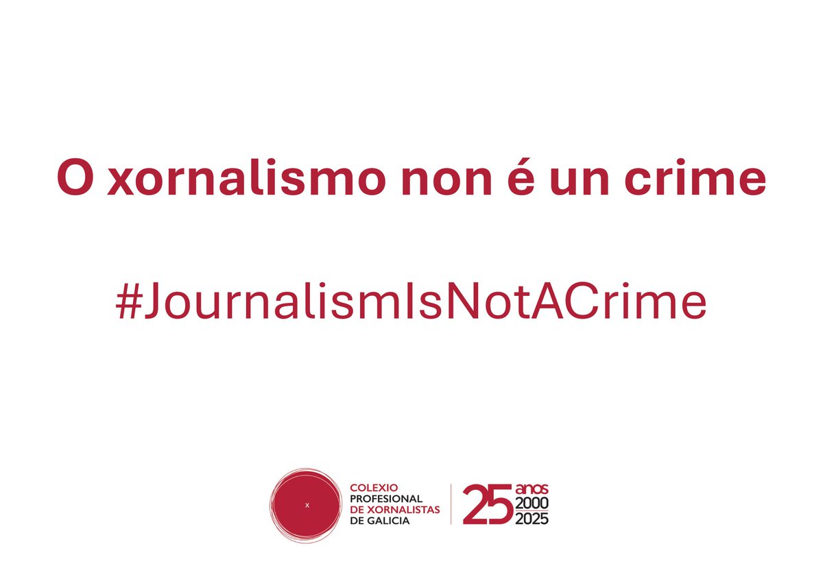 O CPXG condena o asasinato por parte do exército israelí de Mohammed Salama, Moaz Abu Taha, Mariam Abu Daga, Ahmad Abu Aziz, Husam al-Masri e Hassan Douhan en Jan Yunis. A matanza de xornalistas en Gaza debe cesar xa. 
#OXornalismoNonÉUnCrime #JournalismIsNotACrime
