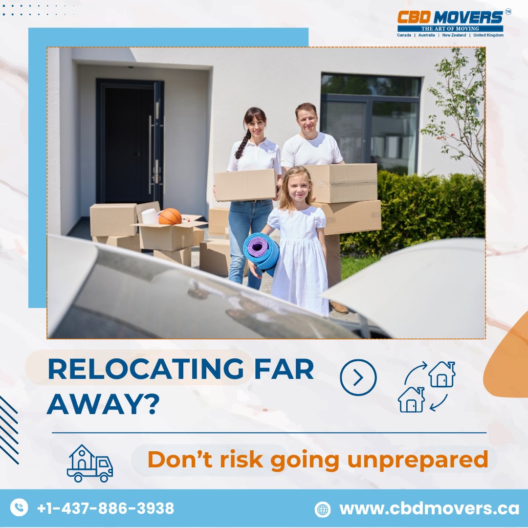 cbdmoversca's tweet image. Moving doesn’t have to be stressful.

CBD Movers manage planning, packing, and transport, ensuring your possessions arrive safely and on schedule.

📞 +1-437-886-3938
🌐 cbdmovers.ca/long-distance-…

#CBDMovers #RelocationExperts #StressFreeMoving #LongDistanceMove #toronto #canada