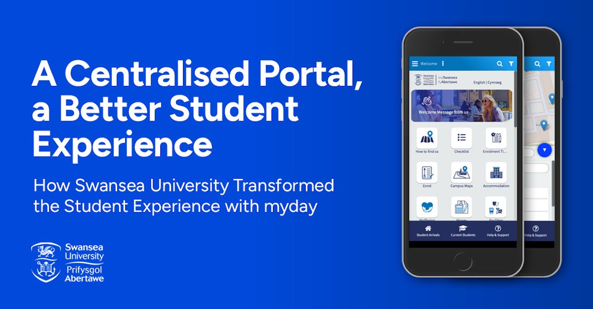 ReadyEU's tweet photo. 𝗠𝘆 𝗦𝘄𝗮𝗻𝘀𝗲𝗮, powered by myday, streamlines communication and engagement for students and staff with a portal experience.

🔗See how myday is transforming the student experience: https://t.co/jsPbv8vS4q
 #StudentSuccess #HigherEdTech #myday https://t.co/MgB9Pg1sZQ