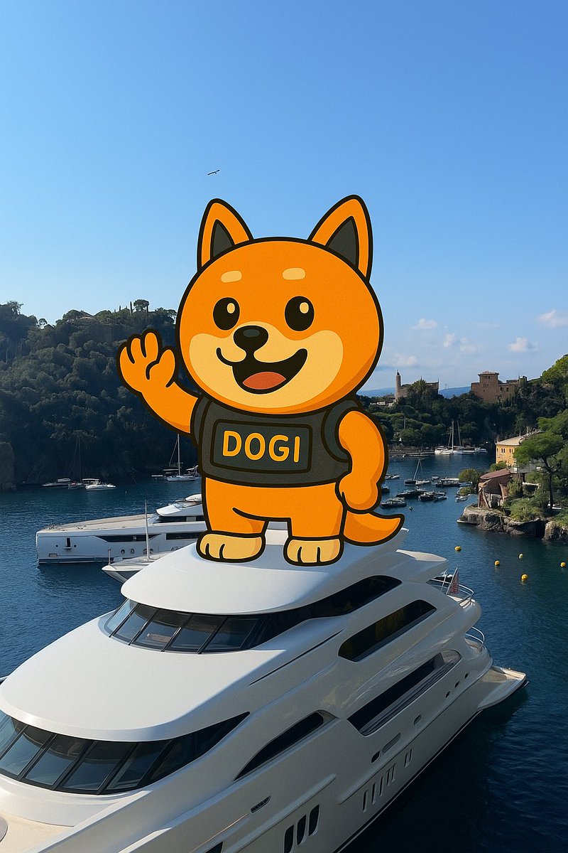 $DOGI has landed in Portofino!

Can’t wait to throw a boat party with all the holders 🍾🚤

Viva Italia 🇮🇹 Viva DOGI 💛