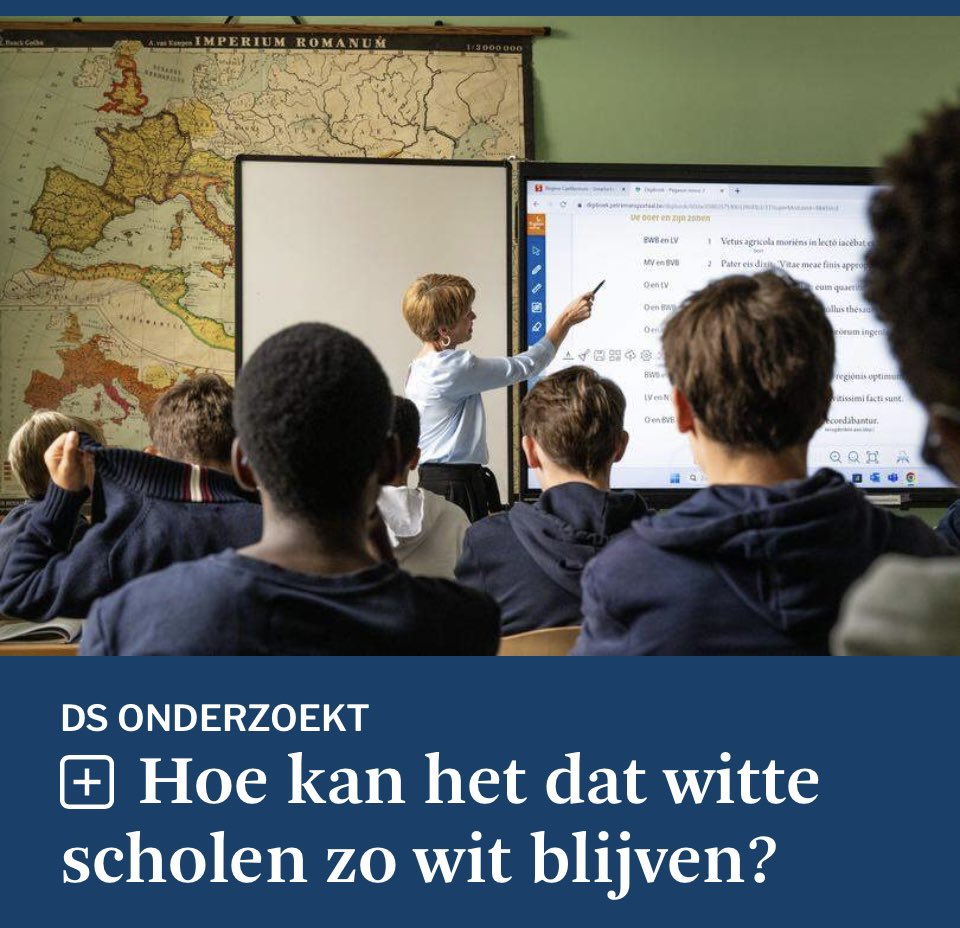 Waarom zijn de gevangenissen zo 'bruin' eigenlijk? Lijkt me een veel relevanter sociologische realiteit dan Vlamingen die hun kinderen naar een goeie school willen sturen