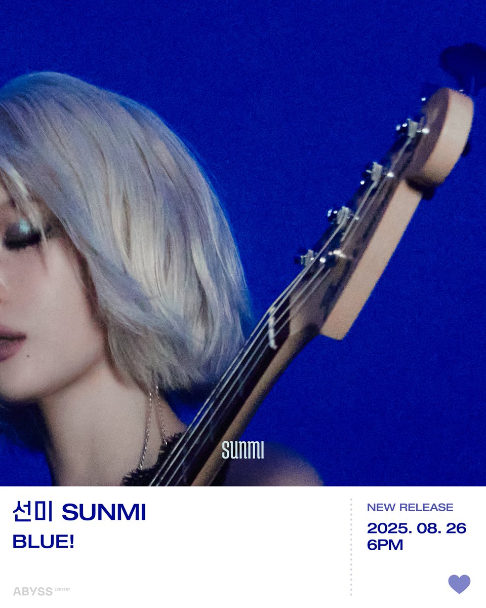 ABYSS_COMPANY's tweet image. 💿 선미(SUNMI) Digital Single &apos;BLUE!&apos;

🎧 kko.kakao.com/KVOZL80wjl
🎧 music.youtube.com/playlist?list=…
🎧 open.spotify.com/album/4WzgkY9l…
📺 youtu.be/RwJR_72xs1A

#선미 #SUNMI
#BLUE