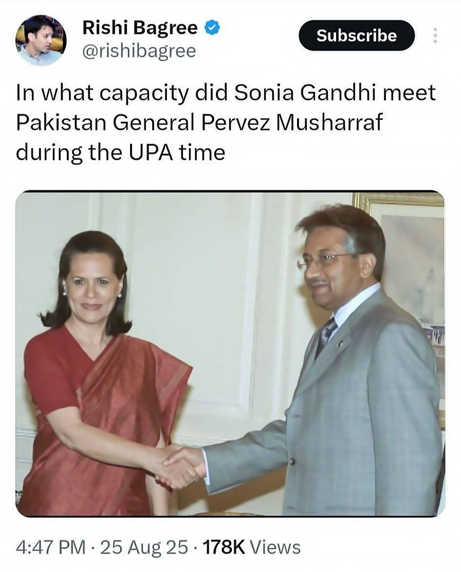 Muralidharan Gopal (@muralitwit) on Twitter photo Malware's Despicable LIE Shattered:
Sonia Gandhi’s '2001 Agra Summit' meet with Musharraf was Vajpayee NDA-era as LOP, Not UPA!
- <a href="/rishibagree/">Rishi Bagree</a> and his Vile History of Spreading Filthy Fake Narratives EXPOSED (web reports)! Malware's Despicable LIE Shattered:
Sonia Gandhi’s '2001 Agra Summit' meet with Musharraf was Vajpayee NDA-era as LOP, Not UPA!
- <a href="/rishibagree/">Rishi Bagree</a> and his Vile History of Spreading Filthy Fake Narratives EXPOSED (web reports)!