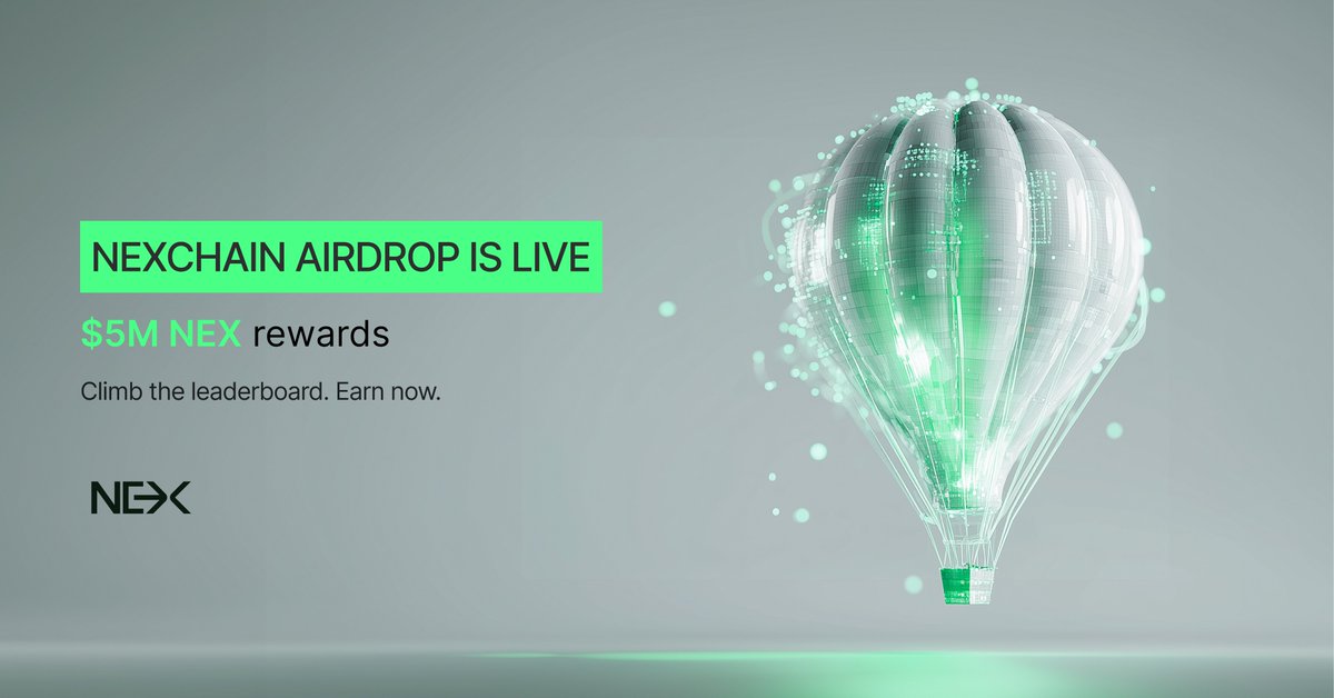 Nexchain Airdrop is live!

The $5M airdrop is live – and new quests are already available.
Complete tasks, climb the leaderboard, and earn more NEX every week.

👉 Join now: nexchain.ai/airdrop