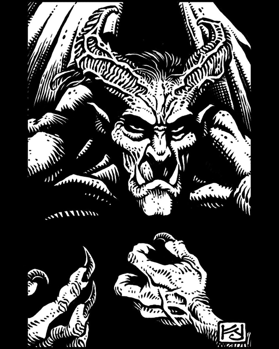 Mephisto - done for the Dragonslayer RPG.
-
#ink #spotillustration #art #fantasyart #gameart #ttrpg #rpgart #rpgartist #umberhulk #dungeonsanddragons #oldschool #osr #photoshop #mondaymonster