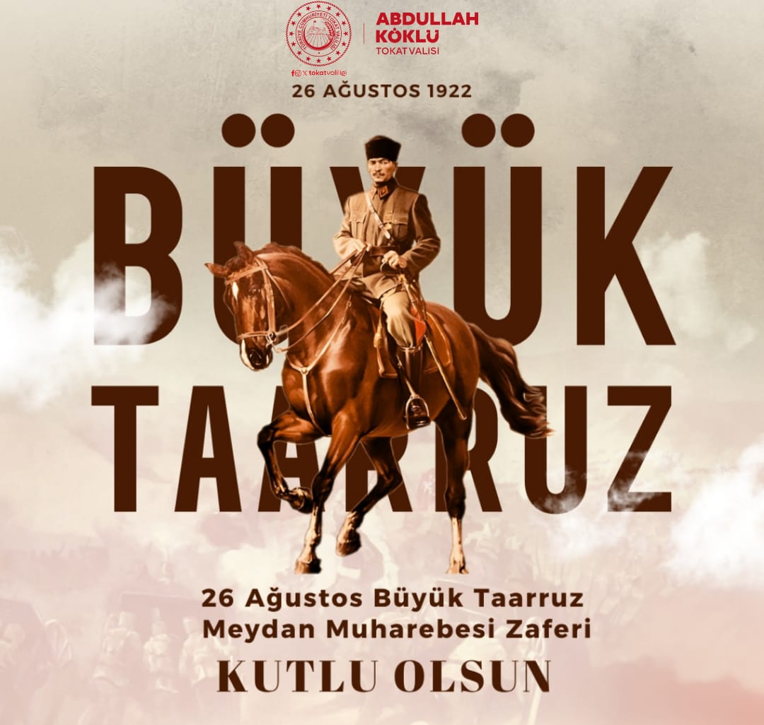 🇹🇷 Büyük bir inanç ve fedakârlıkla kazanılan, Cumhuriyetimizin temellerini güçlendiren Büyük
Taarruz, Sakarya Meydan Muharebesi’nin  yıl dönümününde
Başkomutan Gazi Mustafa Kemal Atatürk ve silah arkadaşlarıyla birlikte aziz şehitlerimizi rahmet, minnet ve şükranla yâd ediyoruz.