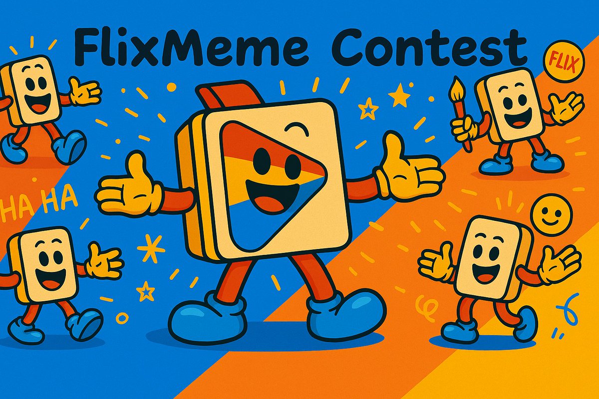 FlixFanatics's tweet photo. 🎭 #FlixMeme Contest is now LIVE
Think you can make the community laugh or spread the word about $FLIX in style?
Then here’s your chance:
🖼️Use 'the @FLIXdotFUN icon' to create your meme/creative
It can be funny or even informative, your call
Contest ends with the start of FLIXQuiz on Discord & Top 3 entries → 1000 $FLIX each
👉 To participate:
1⃣ Like + RT this post
2⃣ Quote Tweet or Comment with your meme by using tag #FlixMeme by 31 Aug, 2 PM UTC