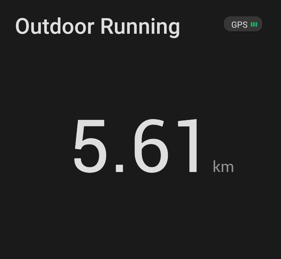 Good morning Web3🤍

New PR smashed, 5.61 km🎯..

Realize how it’s just 0.61km added to my last PR..

Either it’s a huge difference, or just a little difference, progress is progress, 1% better daily..

Can I get a gm?🩵
