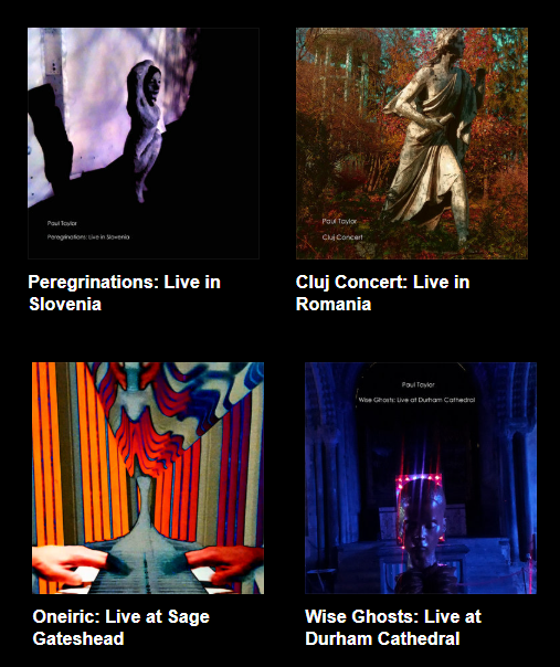I've been privileged to perform in many wonderful venues in the UK &amp; abroad. 
These are recordings of concerts in Romania, Slovenia,<a href="/durhamcathedral/">Durham Cathedral</a> &amp; <a href="/glasshouseicm/">The Glasshouse International Centre for Music</a>
They are all available for download at a special rate of £5 per album <a href="/Bandcamp/">bandcamp</a>: paulstephentaylor.bandcamp.com #piano