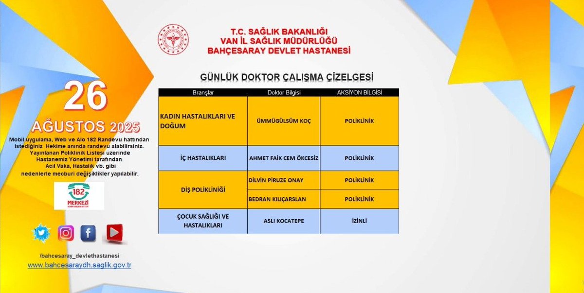 Bahçesaraydevlethastanesi (@bsdhvan) on Twitter photo 