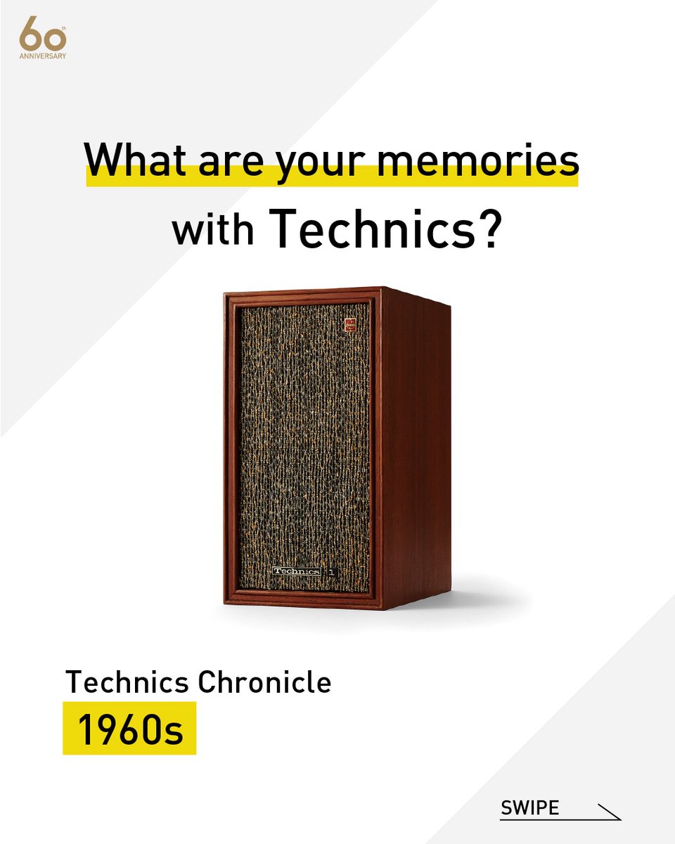 technics's tweet image. 🎧 Technics Chronicle
As Technics marks its 60th anniversary, we’re taking a nostalgic journey through our iconic products.

In this first of five posts, we’re diving into the standout models of the 1960s.
bit.ly/47JvhAH

#Technics60 #RediscoverMusic #AudioTech #Audio