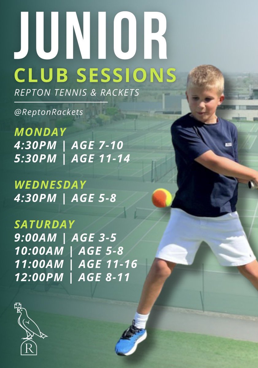 🚨The new block of Junior Coaching is LIVE🤩

Please click on the link below to book your session👇🎾

clubspark.lta.org.uk/ReptonRacketsC…