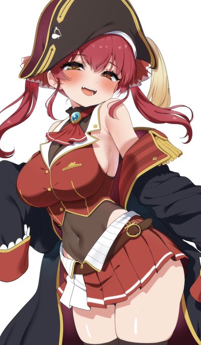 ホロライブにハマりたての頃に描いたマリン船長 