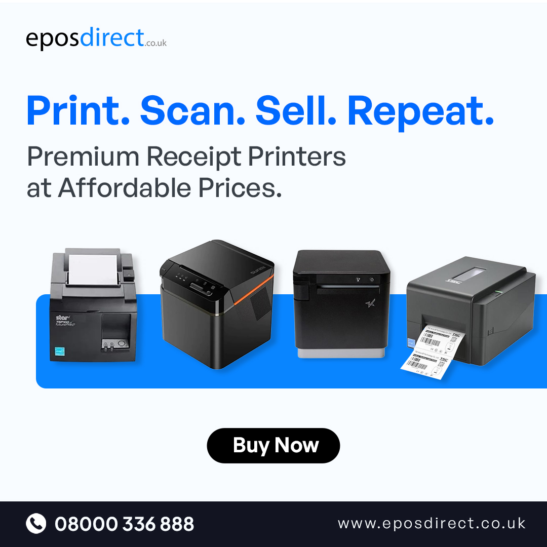 eposdirect's tweet image. Premium Receipt Printers at Affordable Prices

No till is complete without a fast, reliable receipt printer. Get yours from £59. 

Buy Now👉 eposdirect.co.uk/accessories/pr…
Call Now👉 +44 8000336 888

#POSPrinters #Printers #ReceiptPrinters #Onix #Zebra #Sunmi #EPOS #Hardware #London #UK