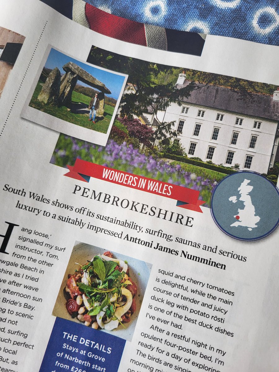 Anttoni Numminen - LDR (@a_james_esq) on Twitter photo There's still time to pick up a copy of this month's <a href="/SainsburysMag/">sainsburysmag</a> and read my travel piece about lovely Pembrokeshire and <a href="/GroveNarberth/">Grove of Narberth</a> 🏄♀️ There's still time to pick up a copy of this month's <a href="/SainsburysMag/">sainsburysmag</a> and read my travel piece about lovely Pembrokeshire and <a href="/GroveNarberth/">Grove of Narberth</a> 🏄♀️