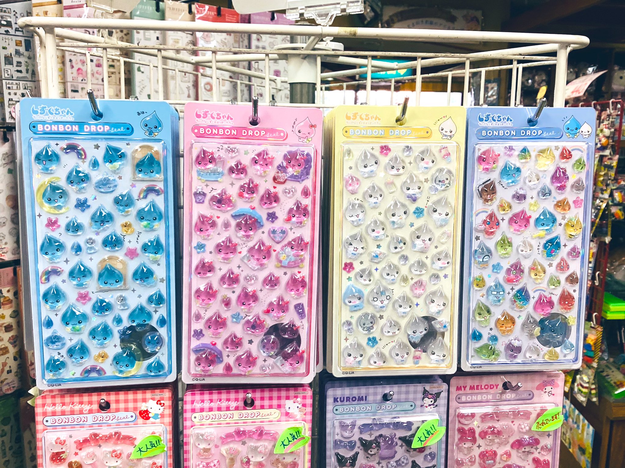 しずくちゃん シール 6枚まとめ売り しずくちゃん公式オンラインストア