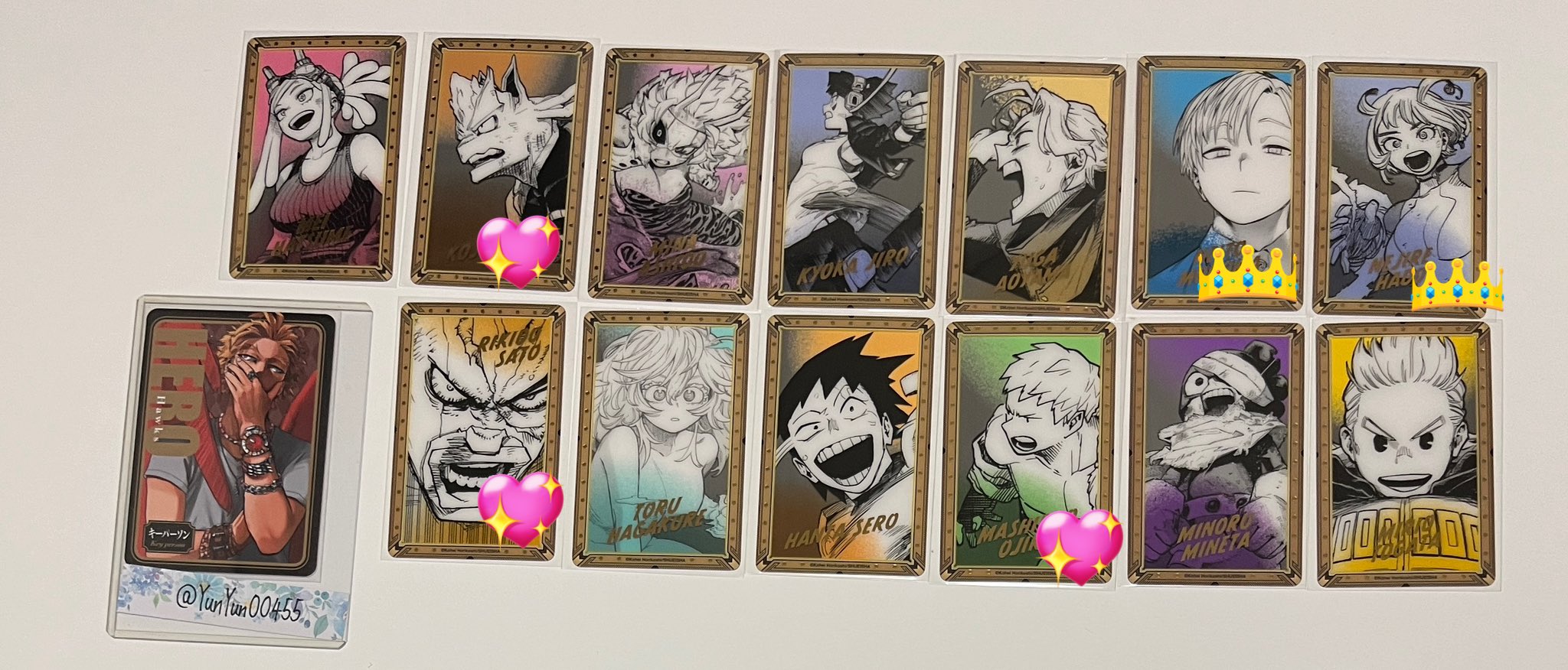 僕のヒーローアカデミア 原画展 箔押しクリアカードコレクション 僕のヒーローアカデミア 原画展 箔押しクリアカードコレクション
