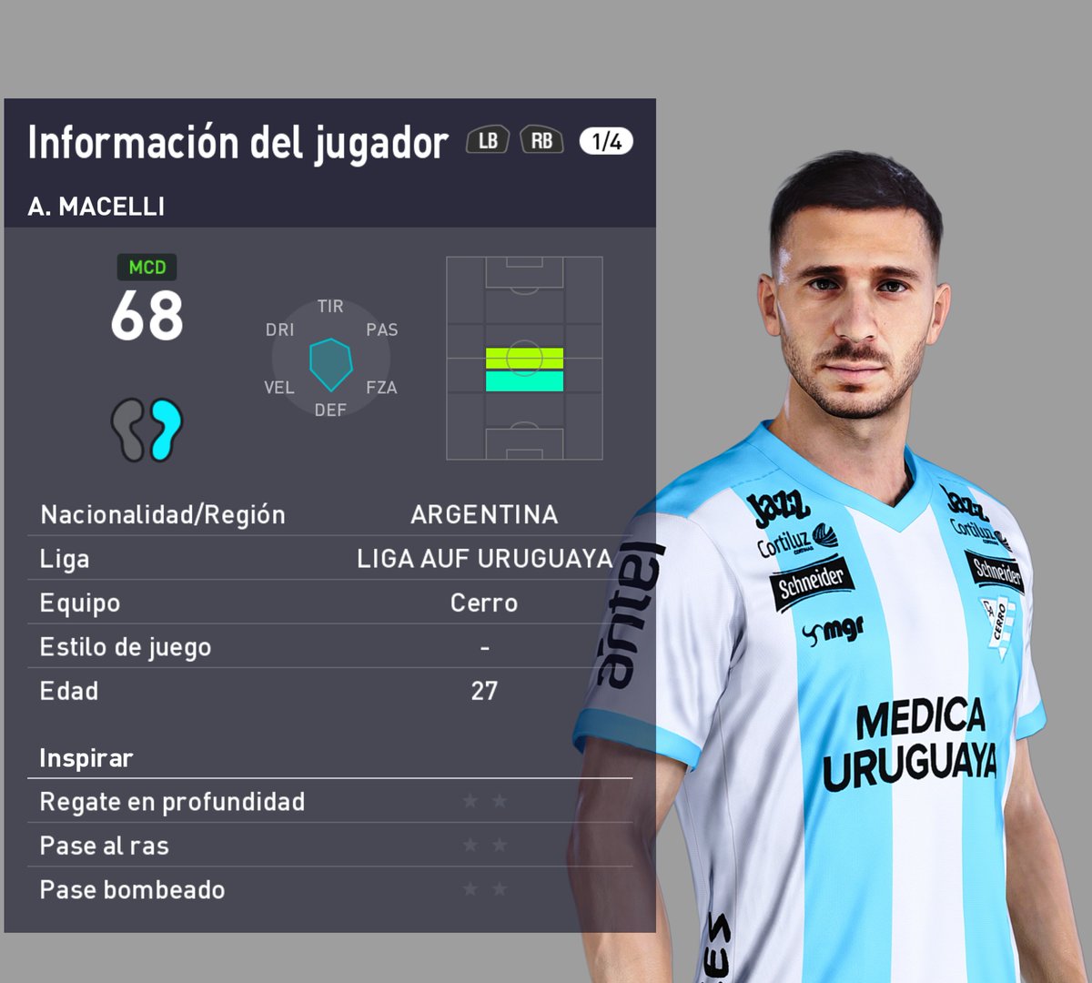 Alejo Macelli - PES 2021 PC

By_FabriFacemaker

Kit <a href="/XavierLassaga/">Xavier Lassaga</a> 

#Macelli #Cerro #AlejoMacelli #PES #PES2021 #CampeonatoUruguayo