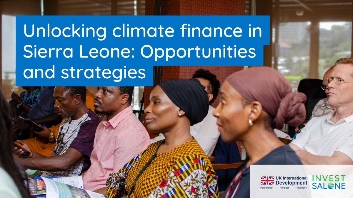Sierra Leone is unlocking climate finance to drive green growth. From rice production to mangrove protection and urban waste solutions, investments are building resilience and jobs.

Read more: ow.ly/TY2I50WLUBB