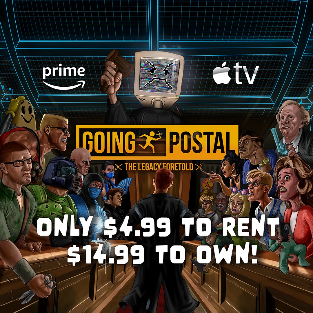 They said it was too insane for a price drop.
We said: F*** it.

💥 Going Postal: The Legacy Foretold is
Now just $4.99 Rent • $14.99 Own
Apple TV &amp; Prime Video

Find it here: goingpostaldoc.com