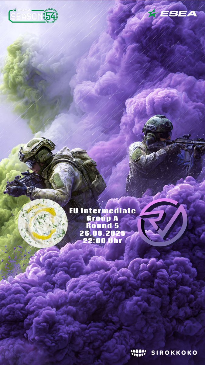 Sirokko Ko (@sirokkoko) on Twitter photo Uhhhh was ham wir denn heut Abend für nen schönen Zweiteiler ?
20:00
13 AVG vs Reveal TACTX
22:00
Tzatziki Empire vs Reveal TACTX
Wichtige Games, wichtige Punkte !
twitch.tv/sirokkoko
<a href="/RVMultigaming/">Reveal Multigaming</a> <a href="/ESEA/">ESEA League</a> #13AVG #TzatzikiEmpire Uhhhh was ham wir denn heut Abend für nen schönen Zweiteiler ?
20:00
13 AVG vs Reveal TACTX
22:00
Tzatziki Empire vs Reveal TACTX
Wichtige Games, wichtige Punkte !
twitch.tv/sirokkoko
<a href="/RVMultigaming/">Reveal Multigaming</a> <a href="/ESEA/">ESEA League</a> #13AVG #TzatzikiEmpire