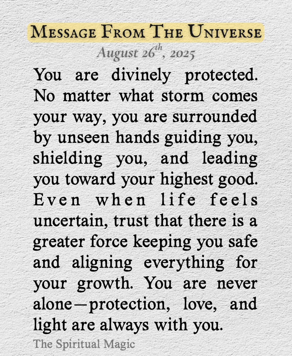 Message from the universe