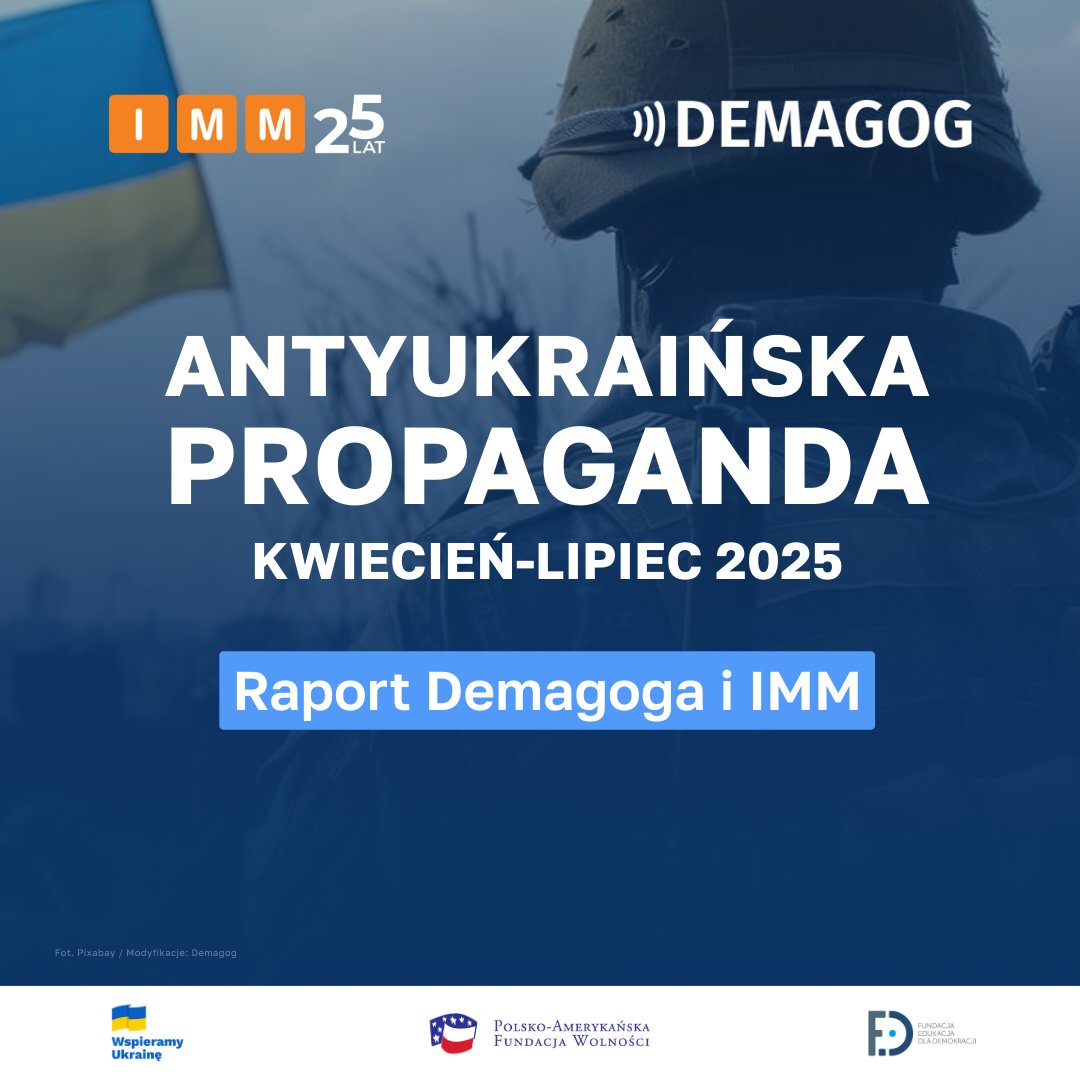 ⚠️ Od kwietnia do lipca 2025 roku bacznie obserwowaliśmy 🇵🇱 polskojęzyczny internet, w poszukiwaniu propagandy wymierzonej w 🇺🇦 Ukrainę i jej obywateli.

⁉️Efekt? Nasz analityk, Marcin Fic (<a href="/mj_fic/">Marcin Fic</a>), zidentyfikował ponad 94 tys. takich wpisów. To treści, które mogły dotrzeć do