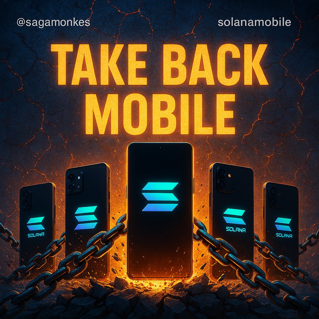 0x_Nara's tweet image. Mobile today = closed gardens, 30% taxes, censorship.
Mobile tomorrow = open rails, self-custody, user freedom.

That’s what @SolanaMobile + @SagaMonkes are building.
It’s bigger than phones it’s taking back the future of mobile.

#Web3Mobile #TakeBackMobile