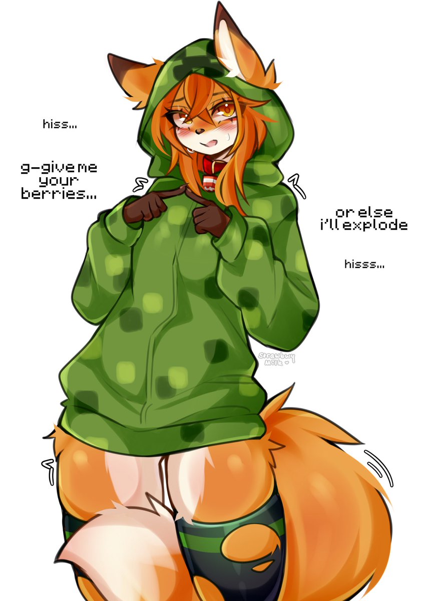 silly fox thinks she is a creeper