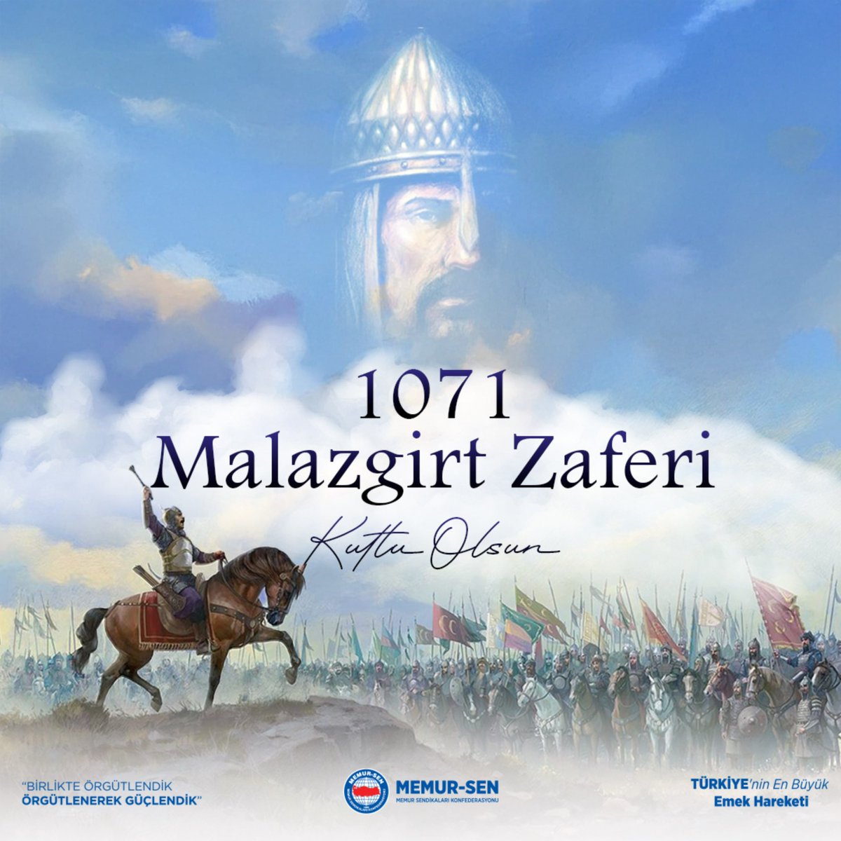 Anadolu'yu fetih ruhu ile vatan kılan Malazgirt Zaferi'nin 954. yıl dönümünü tebrik ediyor, kutlu zaferin komutanı Sultan Alparslan'ı ve şanlı ordunun neferlerini rahmet ve minnetle yad ediyorum..

 🇹🇷 #MalazgirtZaferi
