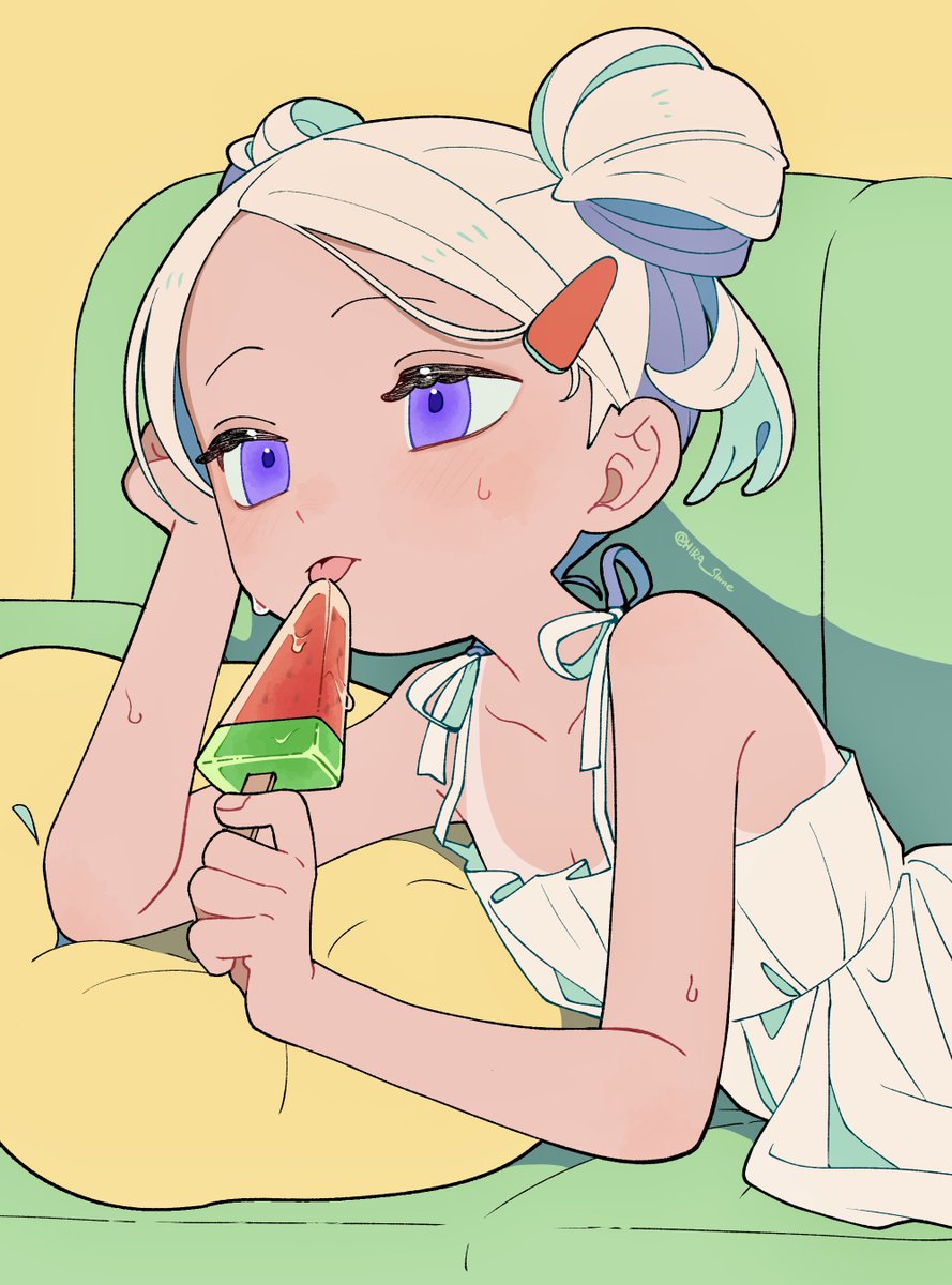 スイカバー食べたい🍉
#イラスト #illustration