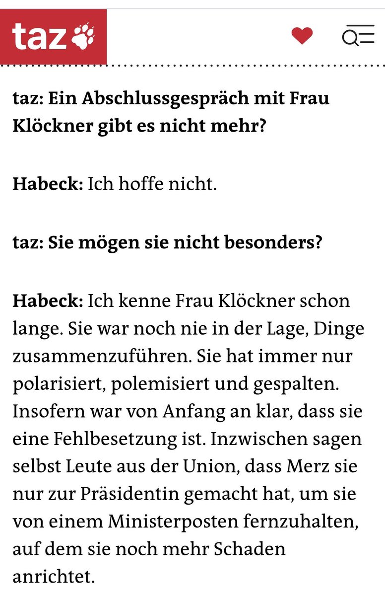 #Habeck ist nicht nur unfähig, sondern wie sich jetzt zeigt auch ein übler Widerling.

Aber niemand hat sich so gut darauf verstanden, das unter einer zugewandt und harmlos wirkenden Oberfläche zu verbergen wie er.

Das ist sein einziges echtes Talent: Er ist ein Schauspieler.