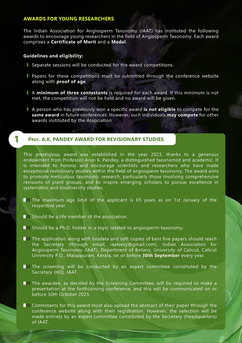 Indian Association for Angiosperm Taxonomy tweet media