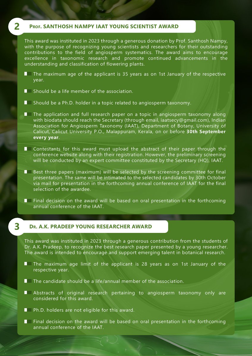 Indian Association for Angiosperm Taxonomy tweet media