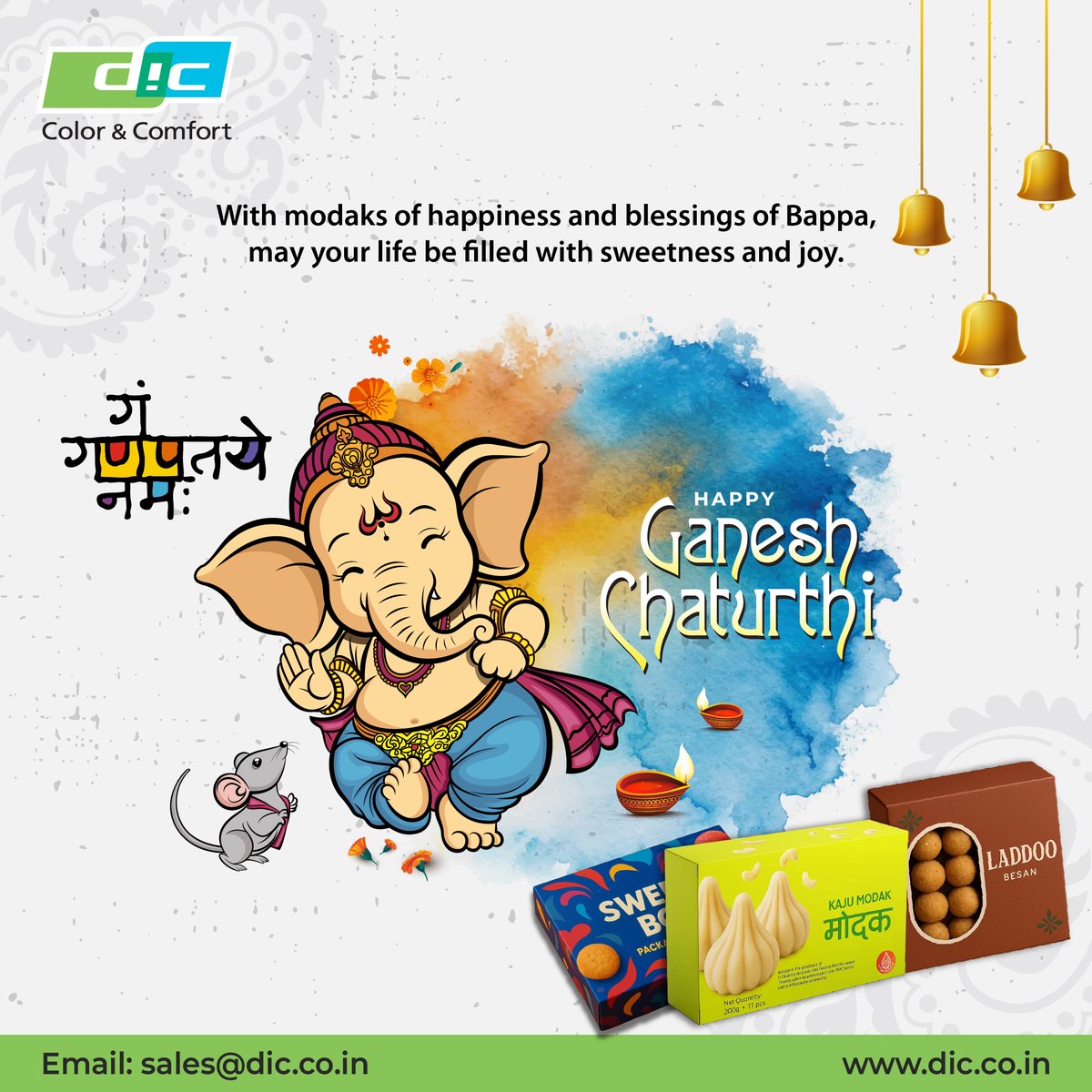On this auspicious occasion of Ganesh Chaturthi, we extend our heartfelt wishes for happiness, peace, and prosperity to all.

#DICIndiaLimited #GaneshChaturthi #FestiveWishes