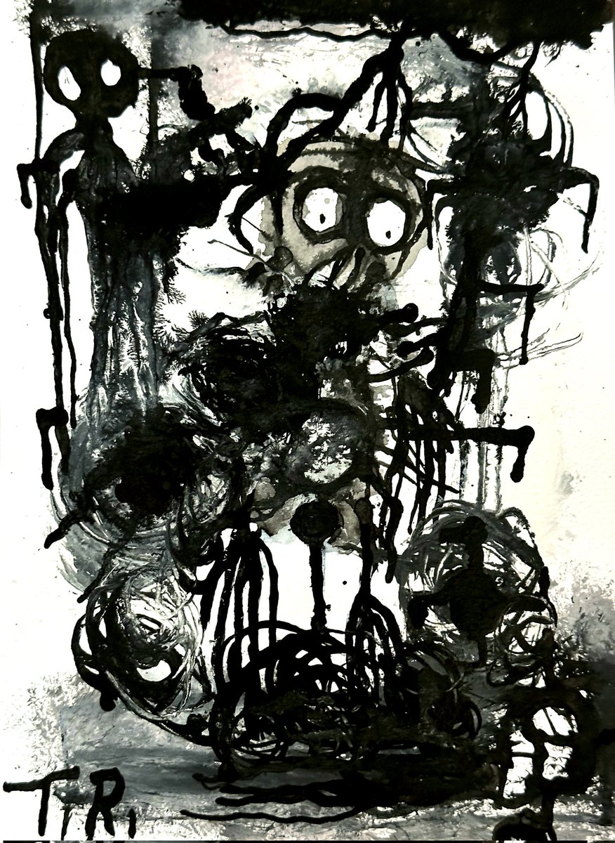 DEAD RICH 
INK×PAPER 21CM ×15CM 
facebook.com/thomas.riesner…
instragram.com/thomas.riesner1 
thomasriesner1.wordpress.com 
#thomasriesner #riesnerthomas #thomasriesneroutsiderart #outsiderartglobal #darkoutsiderart #outsiderart #artbrut #artist