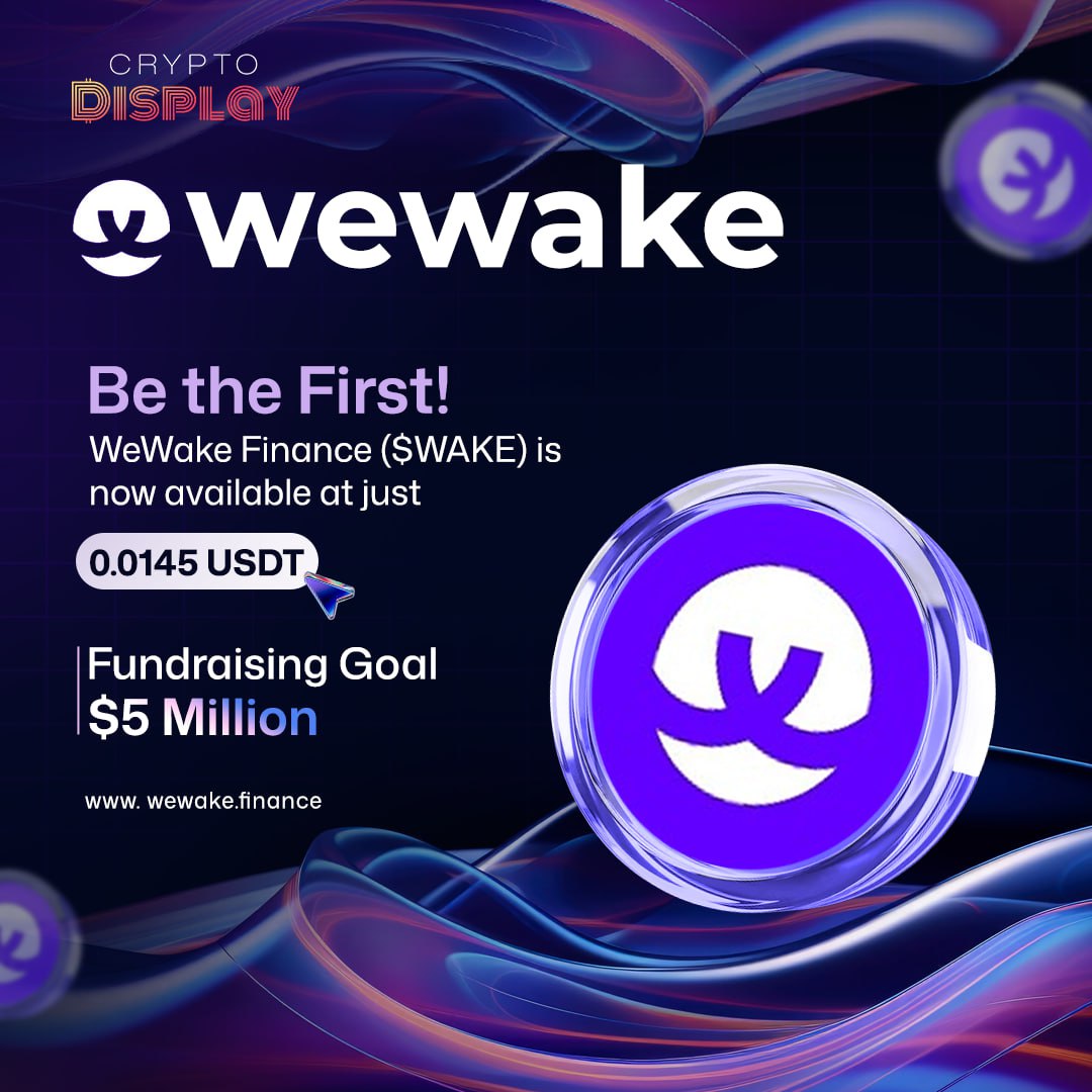 📢 PRESALE ANNOUNCEMENT 📢 🔷WeWake Finance $WAKE 🔶@wewake_finance is a new  site that rewards you in crypto for simply taking action on the ETH  blockchain. Details: https://t.co/s27jdDSX33 #WeWakeFinance #WAKE  #cryptoproject #WAKEToken #project #