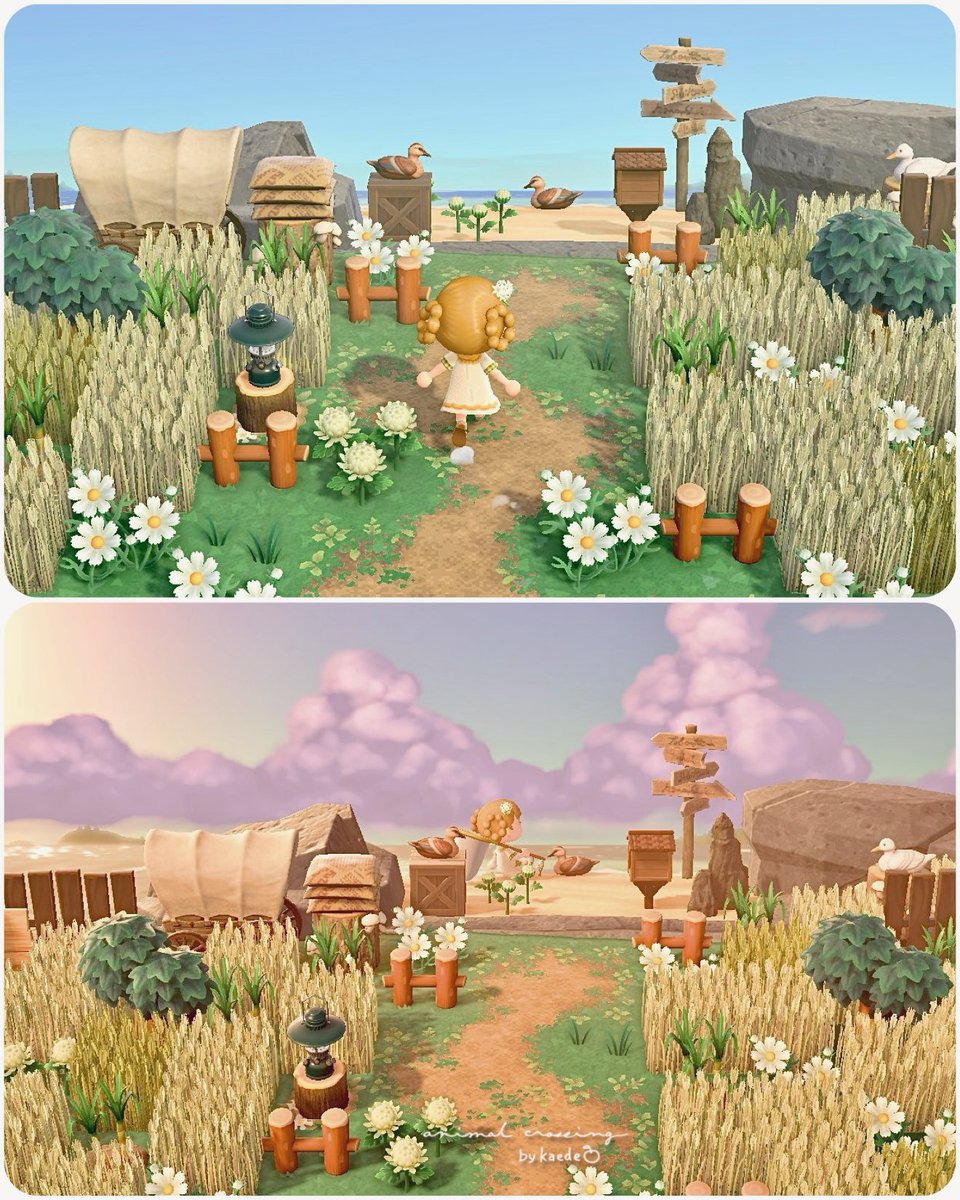 ▫️つねきちビーチにて🐚▫️

船便でお手紙✉️届くはずなんだけどなぁ🫧
ちょっと切ない夏の夕暮れです😌🍃

#あつ森　#あつ森写真部
#ACNH #animalcrossingnewhorizons
#あつまれどうぶつの森