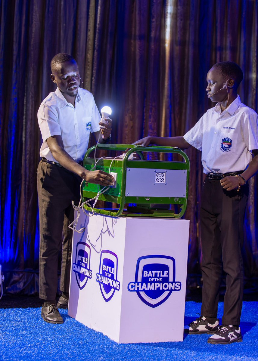 Comboni College (Northern Region) reached the #BattleOfTheChampions finals with their No-Smoke Electric Generator. This innovative solution provides clean, affordable power to rural communities, protecting health &amp; environment. 

#StanbicUgChampions10
