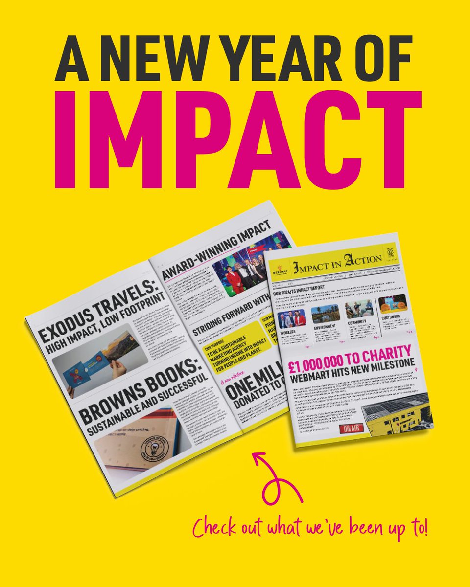 From hitting the £1MILLION milestone of charitable donations, to carbon offsetting, award-winning client work, and some pretty awesome Webmarteer achievements, we've got a lot to be shouting about in this year's B Corp Impact Report.

Check it out now: hubs.la/Q03D_MXd0