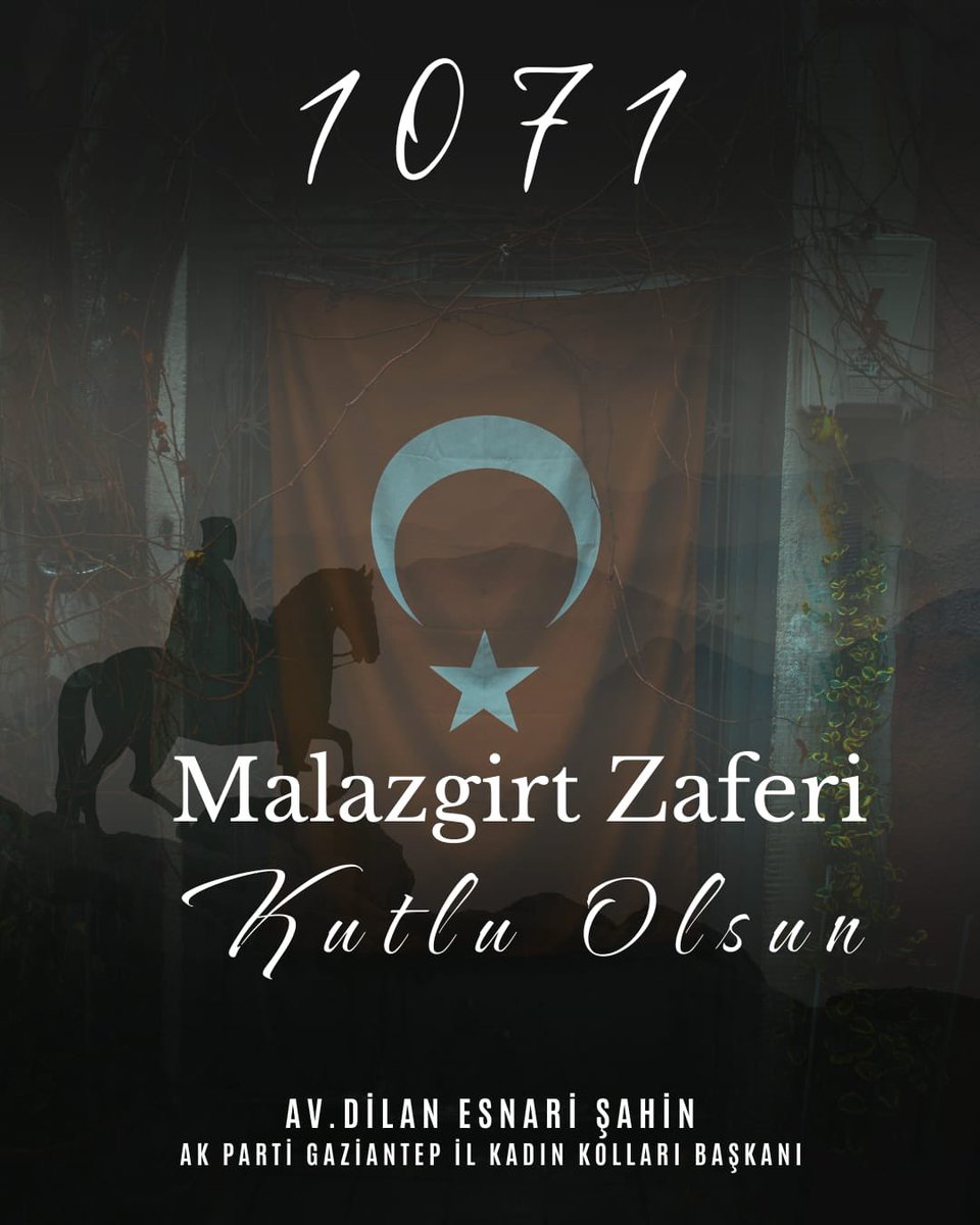 1071’de Malazgirt’te yazılan destan, bugün hâlâ yüreğimizde yankılanıyor. 
26 Ağustos 1071, Malazgirt’te sadece bir zafer değil; bir milletin yurdu yazıldı.
Şanlı zaferin yıl dönümünde başta Sultan Alparslan olmak üzere tüm kahramanları rahmetle anıyoruz.
#Malazgirt1071