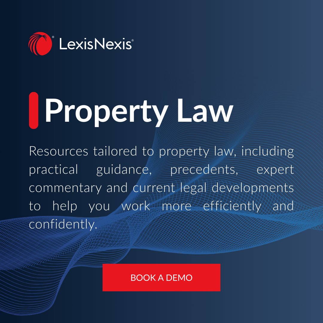 Property law is evolving fast. Lexis+ gives in-house teams practical guidance, precedents, and real-time updates — all in one place. Make confident decisions, faster.
Book a demo: lexisnexis.co.uk/legal/property…

#PropertyLaw #LexisNexis #InHouseCounsel
