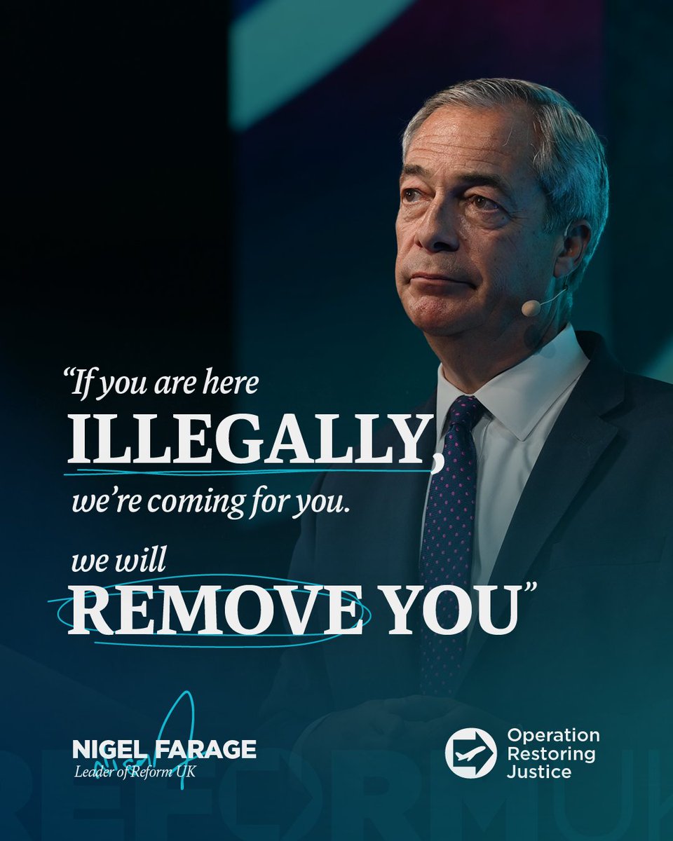 A Reform UK government will do what any normal country would do. We will deport illegal migrants.