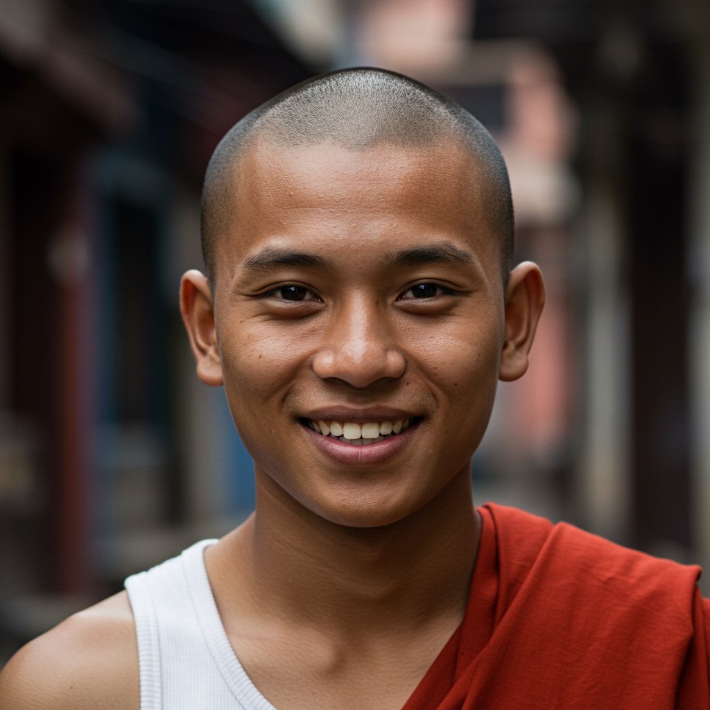 坊主にしたら丸すぎたページ きちゃん on X: 