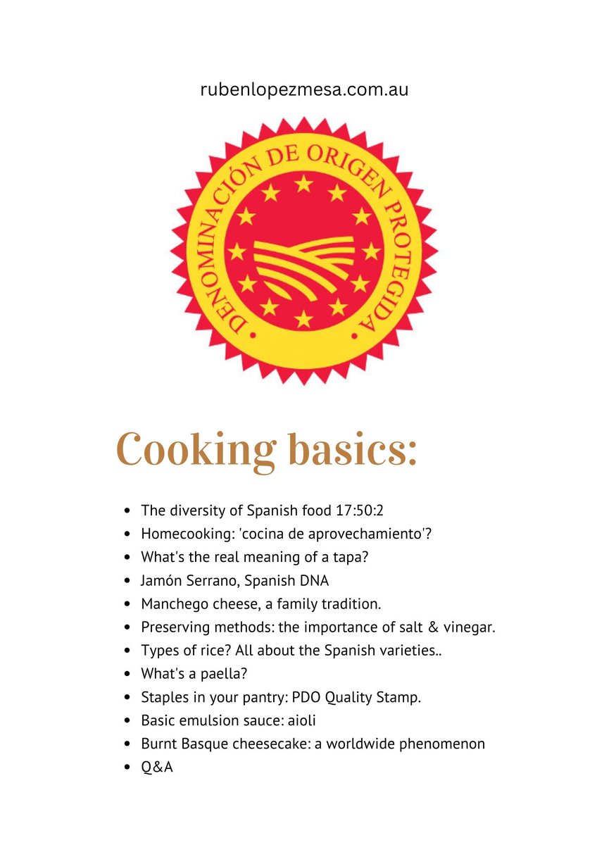 chefrubenlopez's tweet image. "The passion for sharing his love of all things Spanish is what takes this #cookingclass to the next level!"

* Book now 👇🏼
💥 Sat Nov 1st
💥 Sat Nov 15th
💥 Sat Nov 29th

❤️ rubenlopezmesa.com.au
